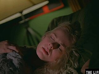 I watched this stunning blonde sweat as she fingered her wet pussy to a powerful orgasm