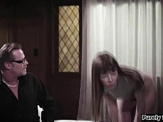 Confused Teen 18+ Yields to Stepdad and Stepmom's Desires