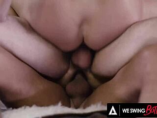 We swing both ways, fucking the bisexual model in threesome with deepthroat and anal