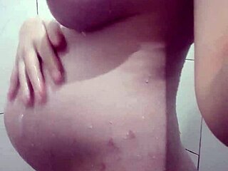 Pregnant Blonde Girlfriend Receives Golden Shower In Bath