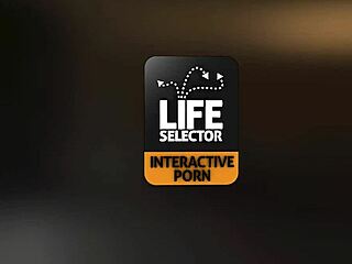 Lifeselector threesome with hot blonde Angelika Grays