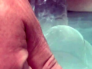 underwater creampie and dildo in shaved pussy?