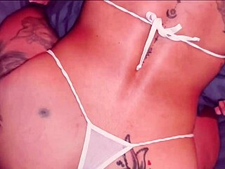 latina moans during doggy style at late night party