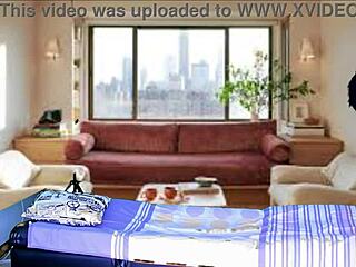 Cleaning lady gives blowjob, teases big pussy, clothes ripped.