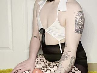 FTM bounces on your dick with big trans ass