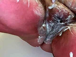 Why is this sexy bbw shaving her pussy and ass in the shower?