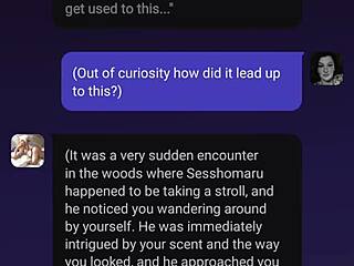chatting about a fun roleplay with sesshomaru part one