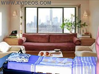 Cleaning lady gives blowjob, teases big pussy, clothes ripped.