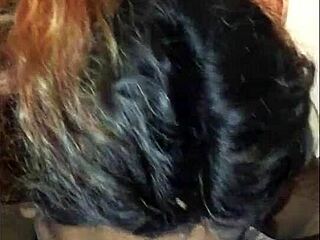 黑胖骚货深喉吞噬巨型黑人大鸡巴