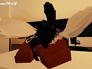 emptying balls with beautiful ebony futanari monster cock