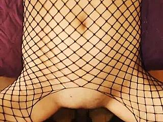 Graceful sex with wife in erotic lingerie leads to assfucking