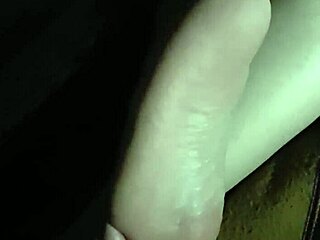 Girlfriend's Feet Get Covered in Cumshot