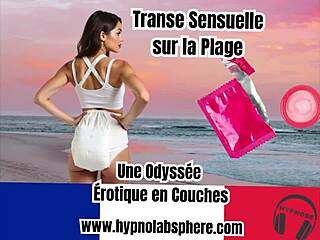 diaper lover experiences hypnosis and sensual trance on the beach in an erotic odyssey with diapers