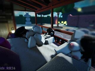 they came back for anotha threesome, big tits bouncin