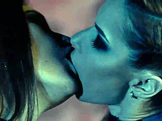 Want to join Alex Angel and Caroline in horny bisexual 3some on bed?