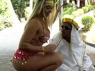 sheik leaves wives to fuck slutty brazilian with big black cock