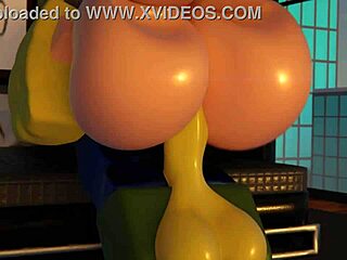 el noob suertudo with big tits big ass bent over in doggystyle position