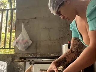 Married woman does live in short clothes