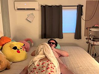 chubby wife sucks and rides husband's cock