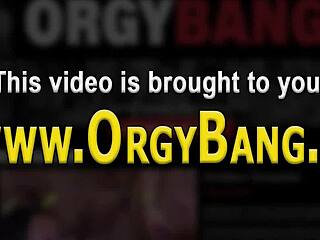 mature european gets blowjob in hardcore orgy with piercing nipples