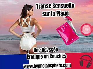 diaper lover experiences hypnosis and sensual trance on the beach in an erotic odyssey with diapers