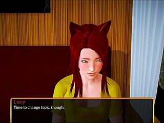 my new family plays a game with redhead teen and small tits