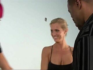 Kodi kina and raven black get interracial assfucking on the bed with gaping and handjobs!