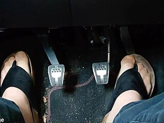 Nylon Feet With Toe Separators In Car