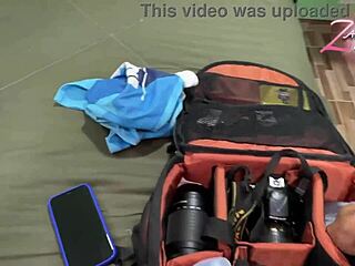 I Give Him A Delicious Blowjob Before He Goes To Train