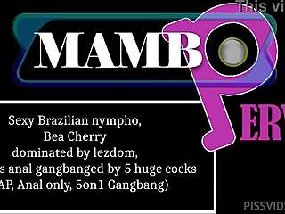 Bea cherry is dominated by lezdom, drinks pee, gets anal gangbanged by five huge cocks.