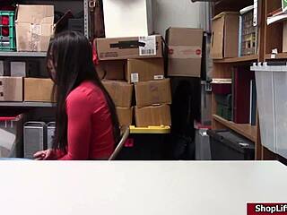 lilly hall busted shoplifting, now her pussy’s getting pounded hard 😈