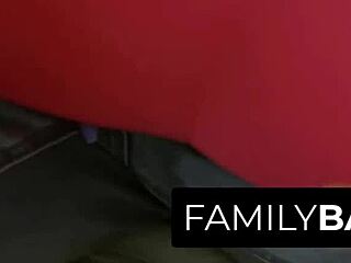 Twerking sis gets screwed for being a slut with Carmen Caliente and Jake Adams