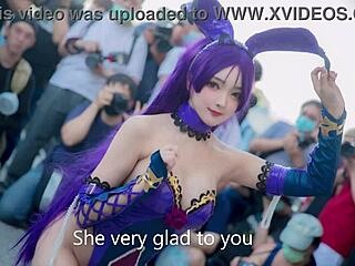 i participate in xuxu cosplay jerk off challenge part 2, masturbating in sexy costumes.