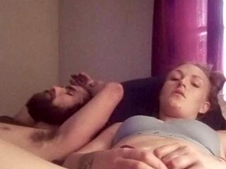 snow bunny enjoys playful toy session with shaved pussy