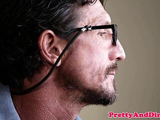 She's deepthroating that hard cock in a fantasy scenario.