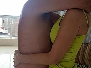 Alineflavio says, 'Watch our beautiful blonde MILF couple in POV assfucking and masturbation.'