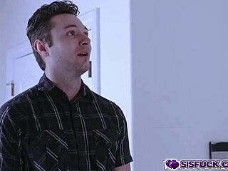 Chloe Cherry deepthroats Brad Sterling's long cock!