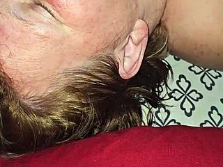 milf eagerly sucks on a hard cock