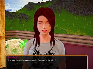 playing a homemade game with my new family