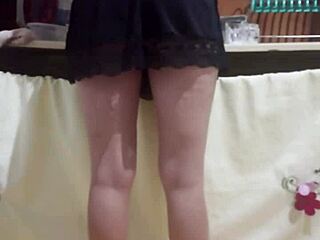 i hired this maid, she's so hot in tight shorts