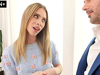 realtor tricks desperate blonde babe anya olsen