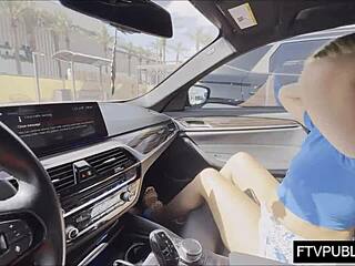 Horny Blonde's Risky Mall Masturbation Adventure