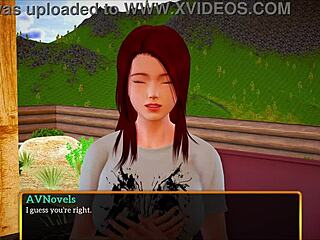 playing a homemade game with my new family