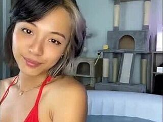 Poolside Bikini Relaxation