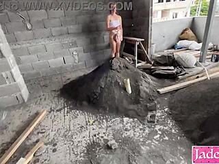 Horny couple fucks on site