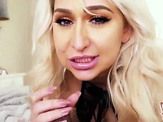 Does Lucky Guy Cum On Nina Kayy's Tits?