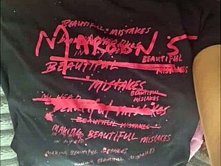 The ebony beauty couldn't stop herself from touching her body.