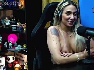 the podcast hasn't started and bruna lambertini is totally naked, ruan drools