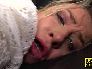 whore gets rough fucked and throats deep