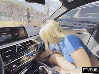 Horny Blonde's Risky Mall Masturbation Adventure